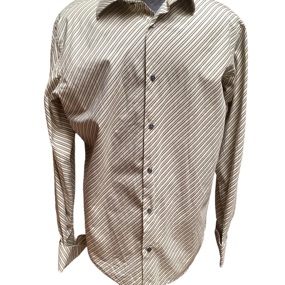 Banana Republic mens long sleeve dress shirt, French cuffs, XL